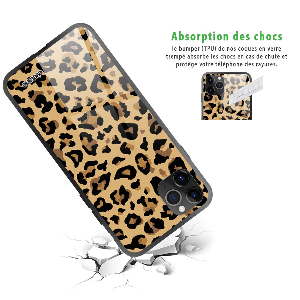 Coque et étui téléphone mobile EVETANE Coque en verre trempé pour ...