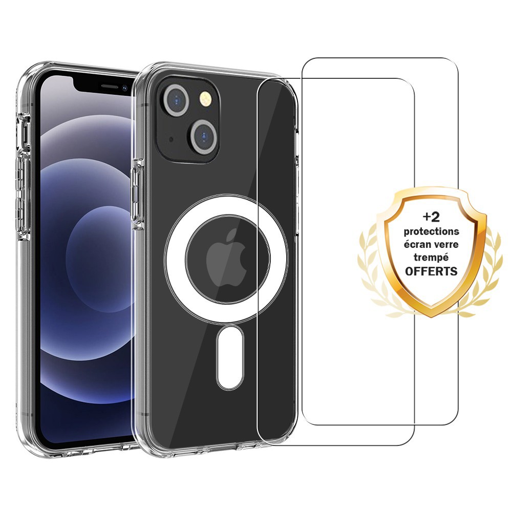 Coque IPhone 13 Mini Transparente Avec MagSafe – Silicone Souple, Protection Fine